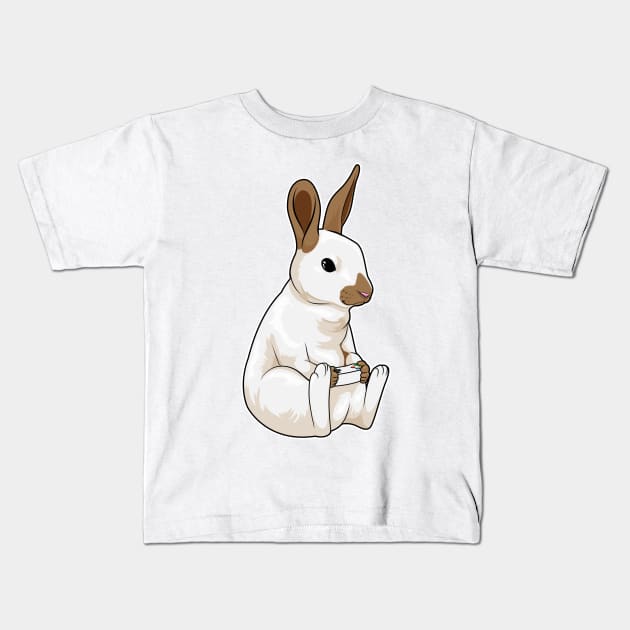 Rabbit Gamer Controller Kids T-Shirt by Markus Schnabel